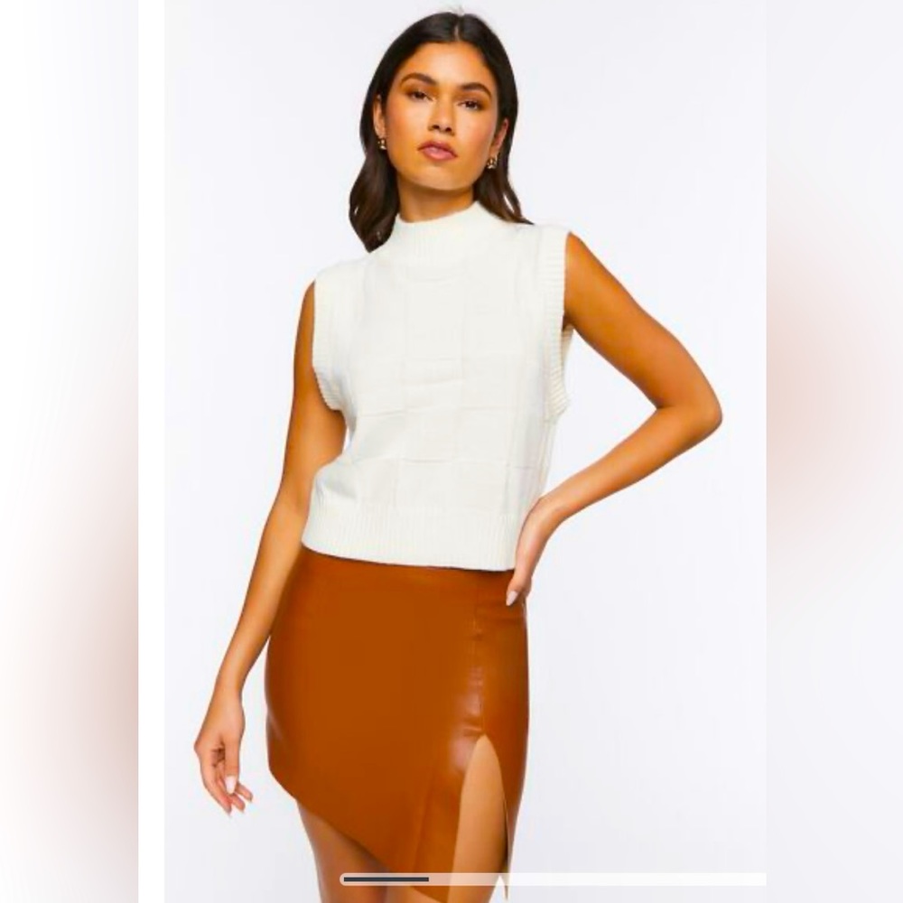 Faux Leather mini skirt